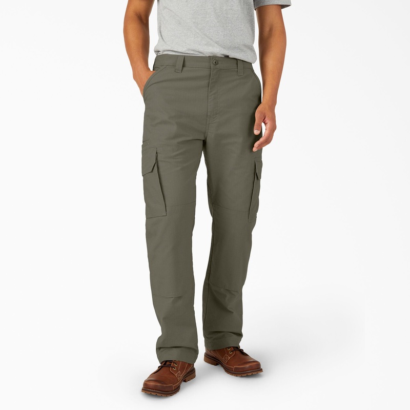 Dickies FLEX DuraTech Relaxed Fit Ripstop Cargo Pants (Moss Green) Size