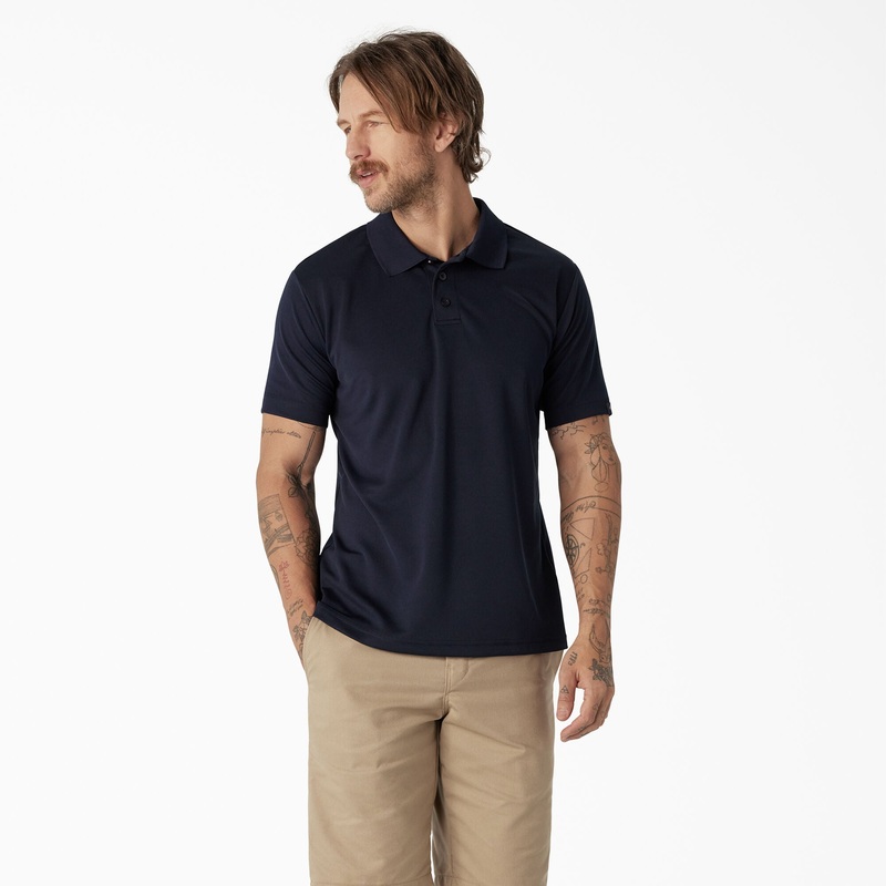 Dickies Short Sleeve Performance Polo Shirt (Night Navy) Size L