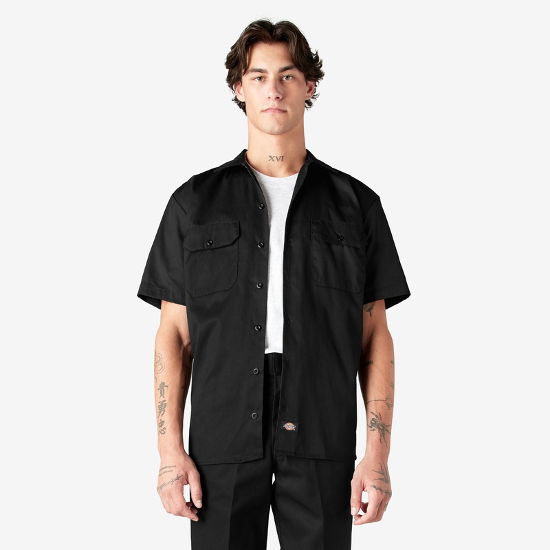 Dickies Short Sleeve Work Shirt (Black) Size XL