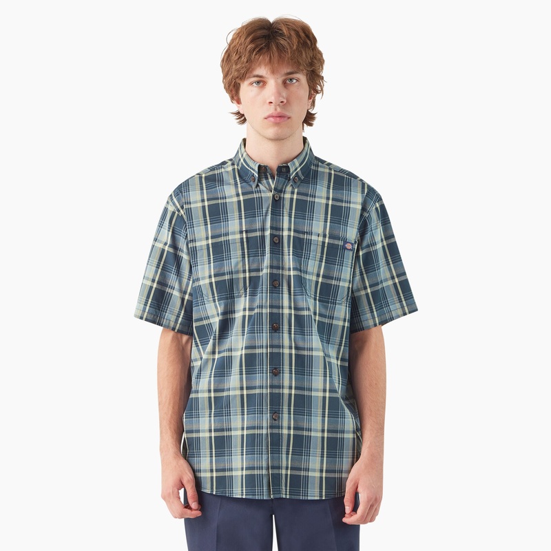 Dickies Short Sleeve Woven Shirt (Ink Navy) Size M