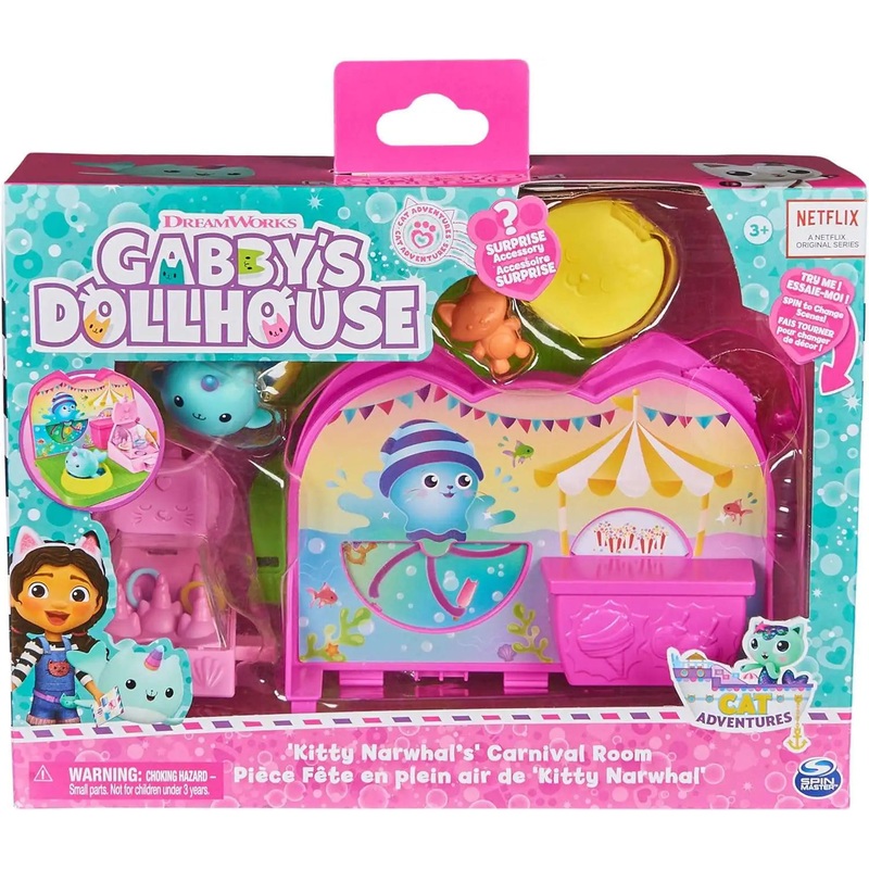 Gabby’s Dollhouse Kitty Narwhal’s Carnival Room Playset