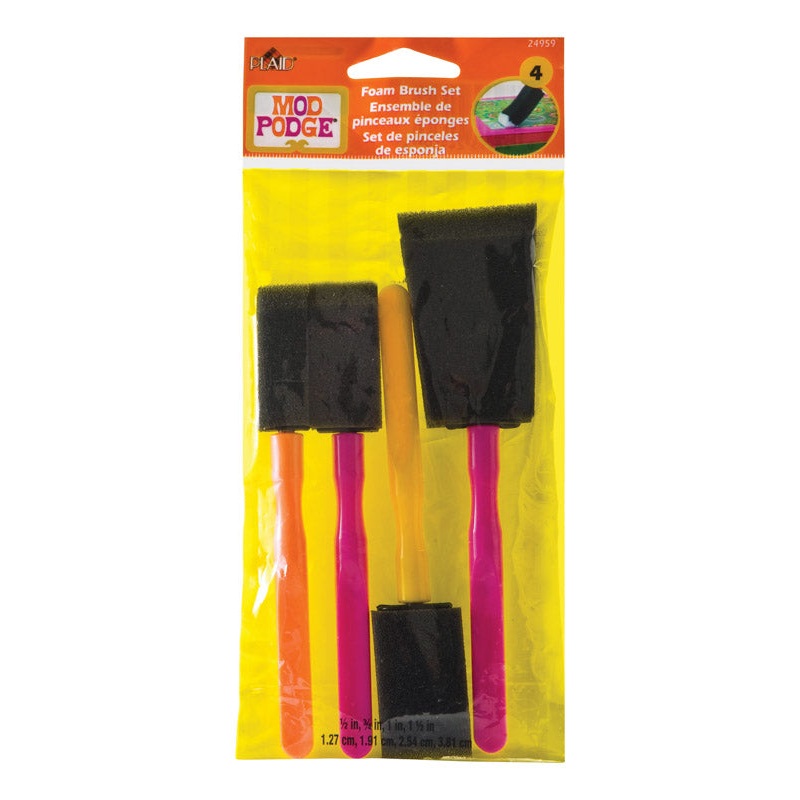 Plaid Mod Podge Assorted Decoupage Brush Set