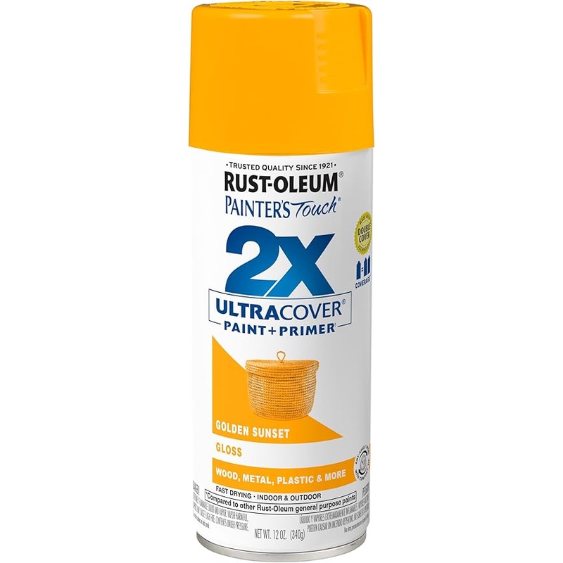 Rust-Oleum Painter’s Touch 2X Ultra Cover Satin Golden Sunset Spray Paint 12 oz