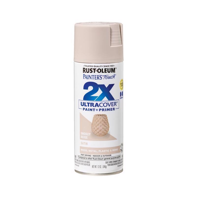 Rust-Oleum Painter’s Touch 2X Ultra Cover Satin Smokey Beige Spray Paint 12 oz