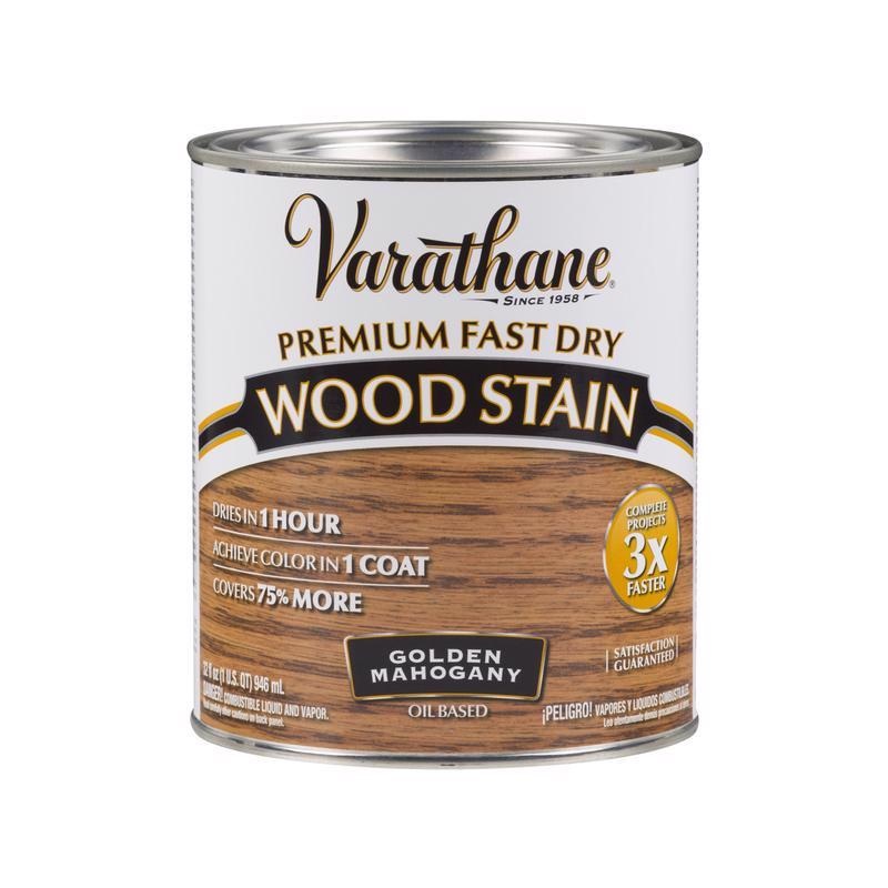 Varathane Premium Golden Mahogany Oil-Based Fast Dry Wood Stain 1 qt (In-Store Pickup Only)