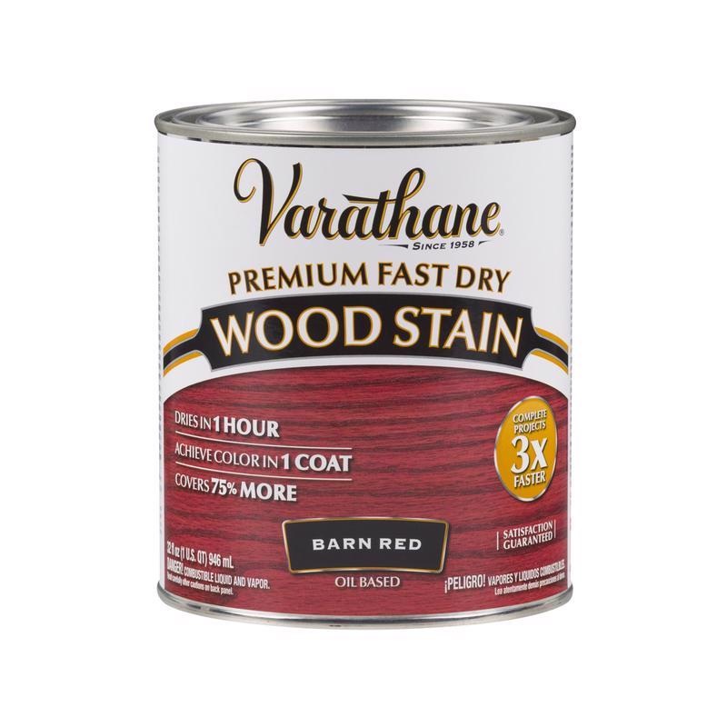 Varathane Semi-Transparent Barn Red Oil-Based Urethane Modified Alkyd Wood Stain 1 qt (In-Store Pickup Only)