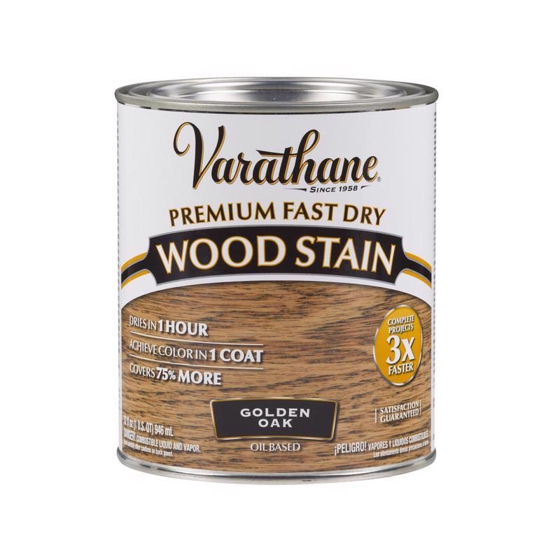 Varathane Semi-Transparent Golden Oak Oil-Based Urethane Modified Alkyd Fast Dry Wood Stain 1 qt (In-Store Pickup)