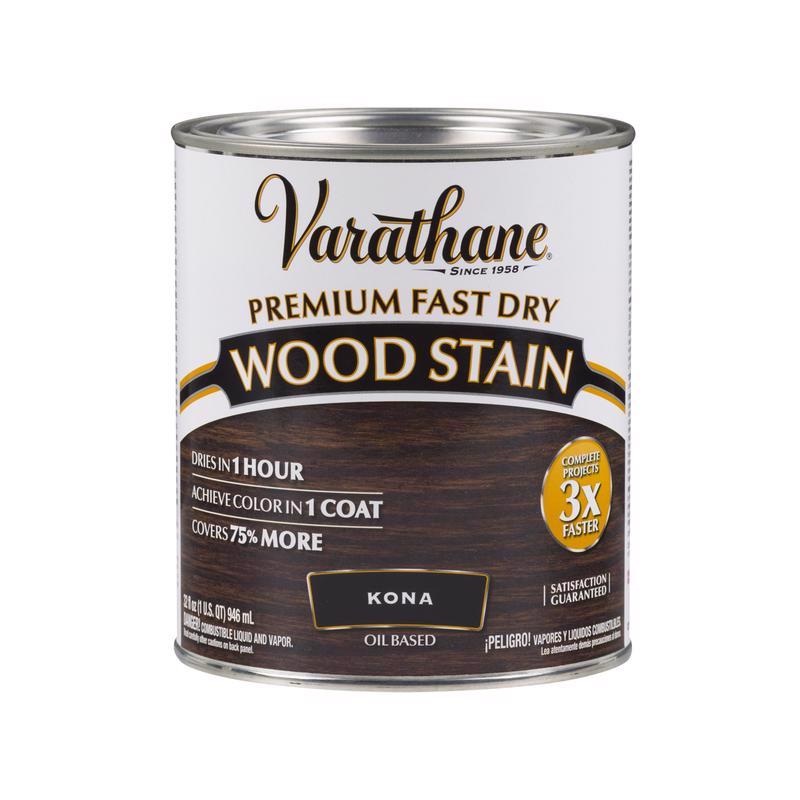 Varathane Semi-Transparent Kona Oil-Based Urethane Modified Alkyd Fast Dry Wood Stain 1 qt (In-Store Pickup Only)