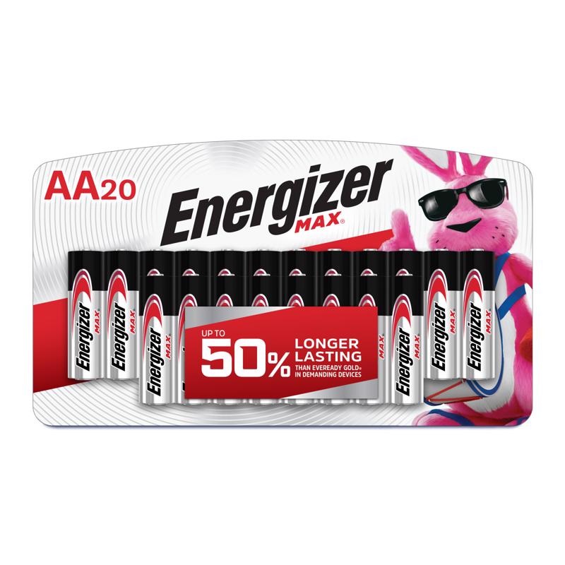 Energizer Max AA Alkaline Batteries 20 pk