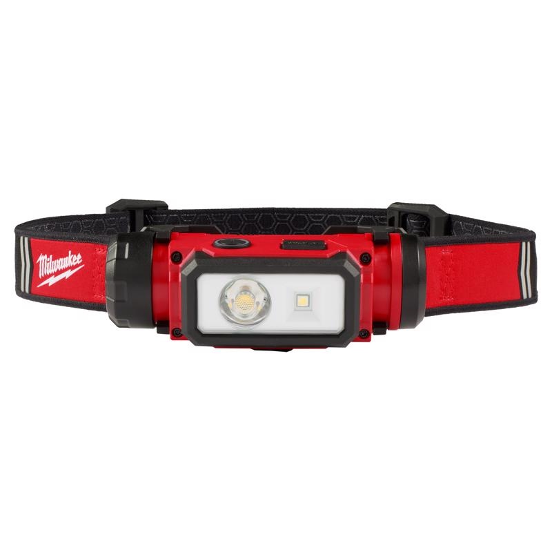 ilwaukee Redlithium 475 lm Black/Red LED Head Lamp