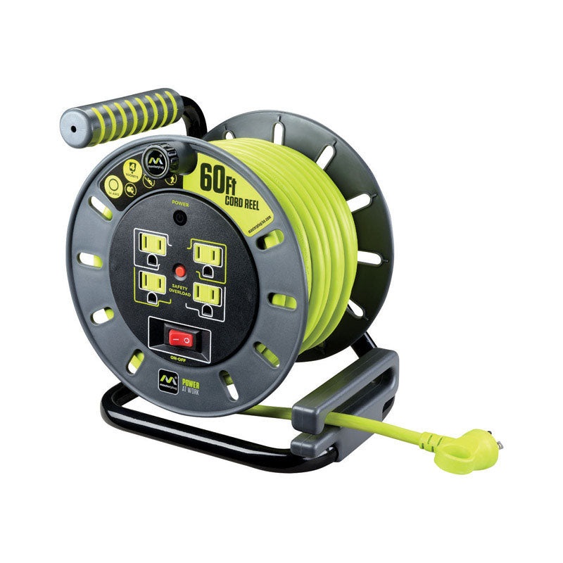 Masterplug 60 ft. L PVC Cord Reel