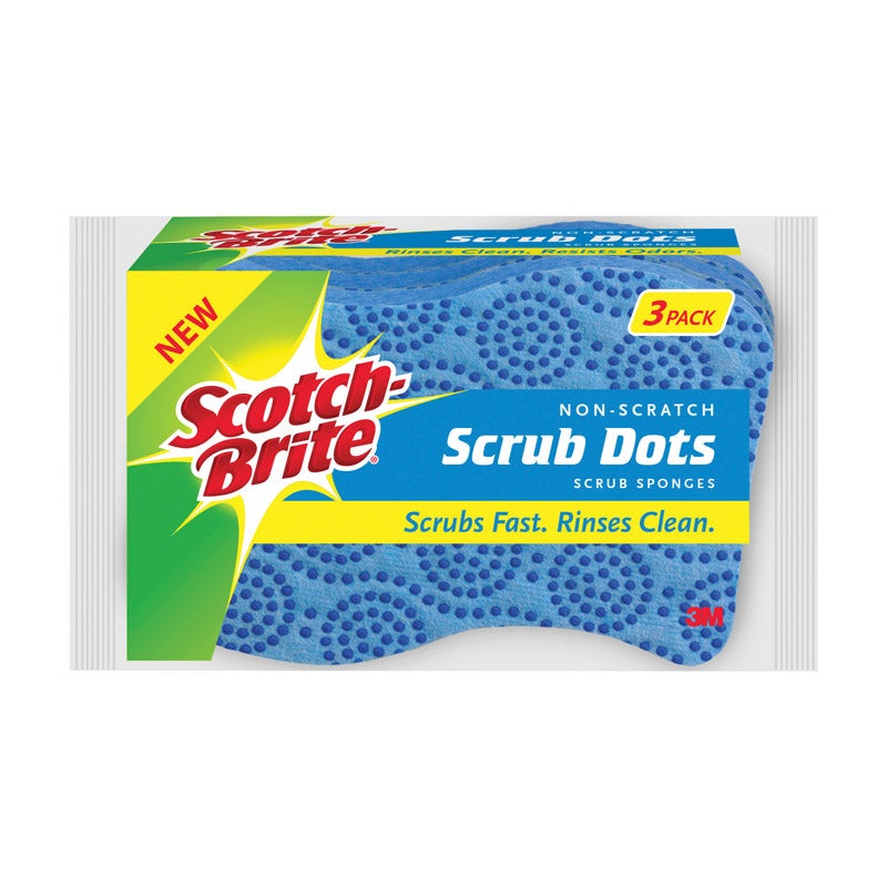 Scotch-Brite Non-Scratch Sponge For Multi-Purpose 2.6 in. L 3 pk