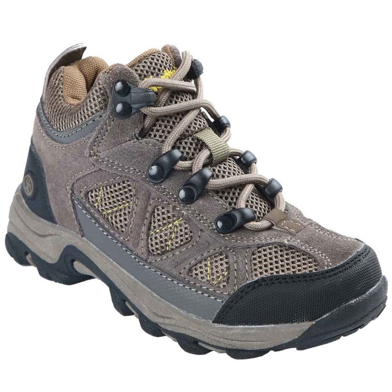 Northside Boys’ Caldera Jr Mid Hiking Boots (Stone/Yellow) Size Big Kids 4