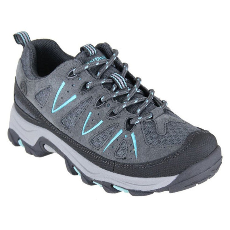 Northside Boys’ & Girls’ Cheyenne Jr Hiking Shoe Size Little Kid 13 (Grey/Aqua)