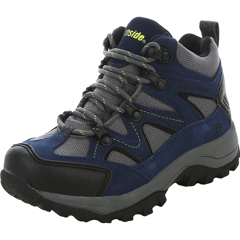 Northside Kids’ 4-7 Snohomish Waterproof Hiking Boots (Navy/Light Green) Size Little Kids 12