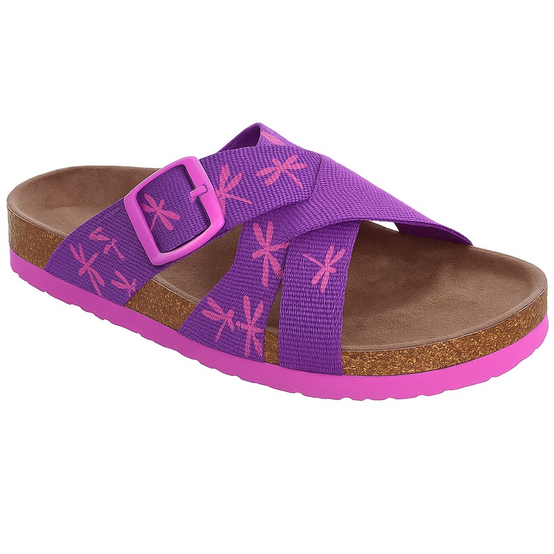 Toddler’s Jillian Cork Sandal (Purple/Pink) Size Toddler 9