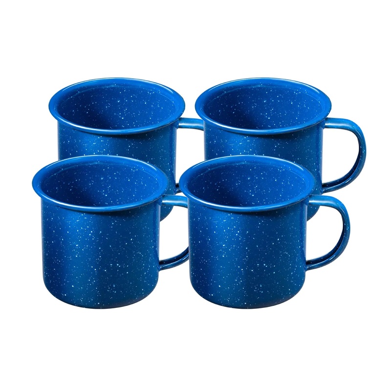 Caddis 4-Piece Enamel Mug Set