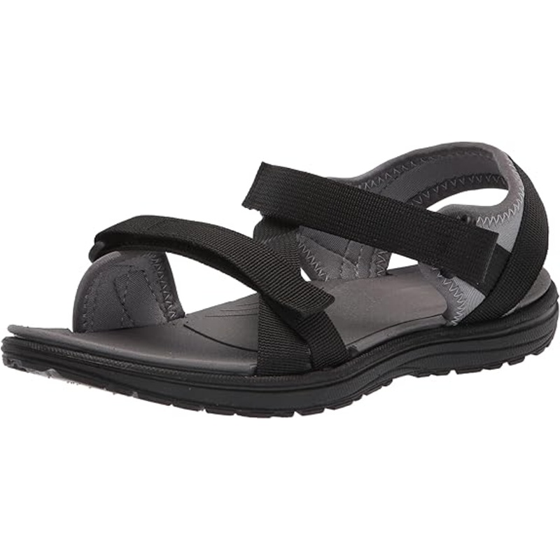 Northside Kid’s Bayview Open Toe Sport Sandal (Black/Grey) Size Little Kid 6