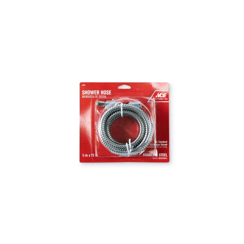 Ace Chrome Stainless Steel 72 in. Shower Hose