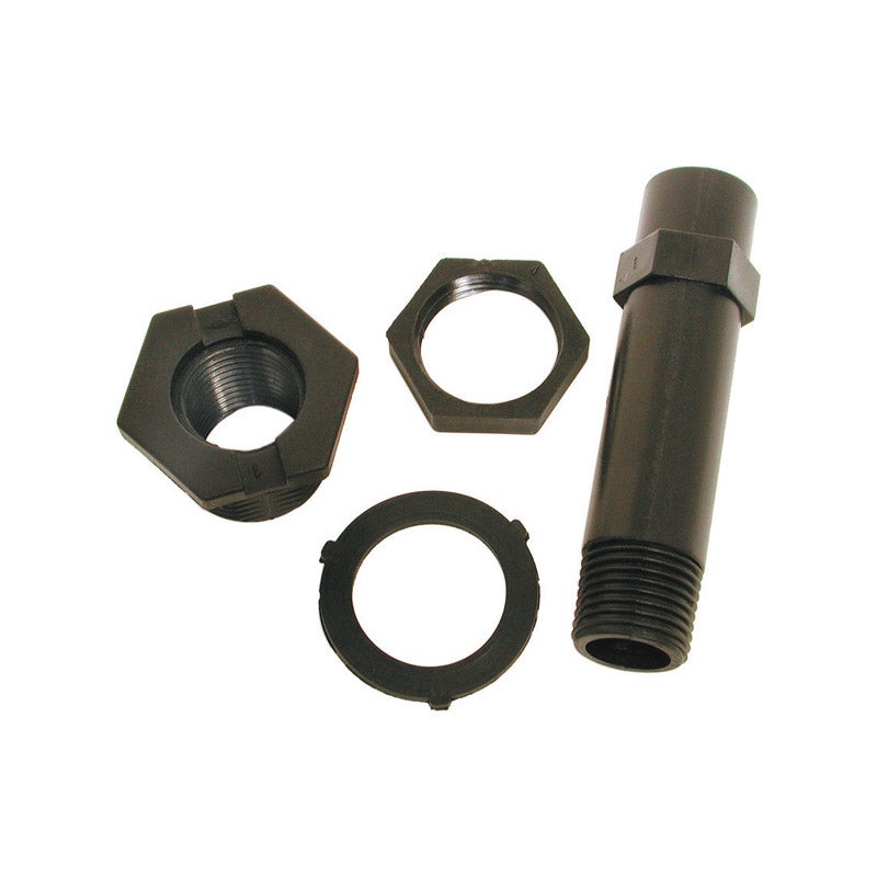 Dial 1-1/4 in. H X 4-3/4 in. W Black Nylon Drain and Pipe Kit