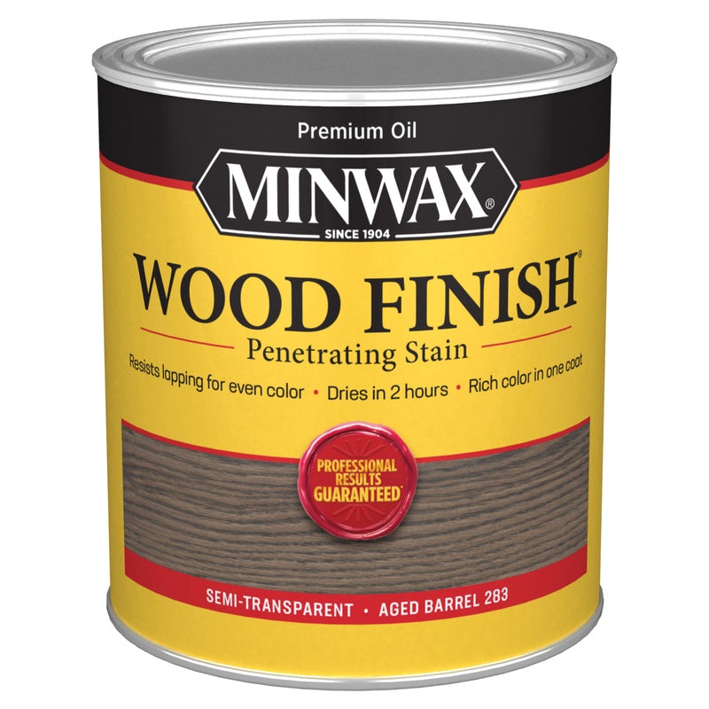 Minwax Wood Finish Semi-Transparent Aged Barrel Oil-Based Penetrating Wood Stain 1 qt (In-Store Pickup Only)