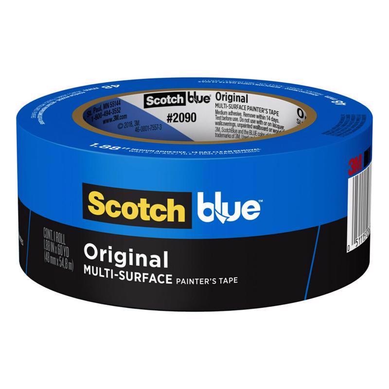 ScotchBlue 1.88 in. W X 60 yd L Blue Medium Strength Original Painter’s Tape 1 pk