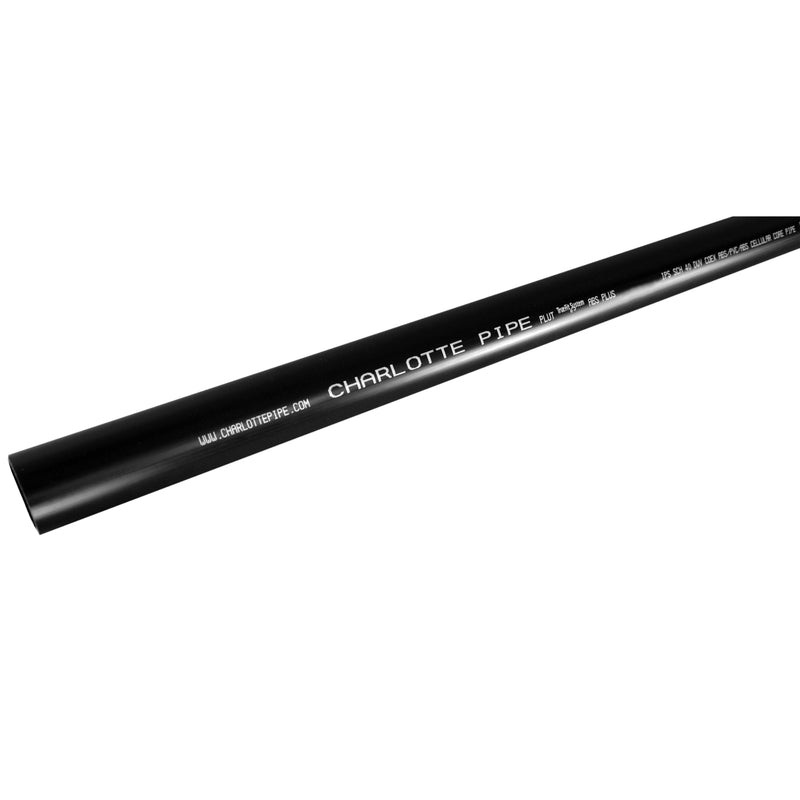 Charlotte Pipe 3 in. D X 10 ft. L ABS DWV Pipe