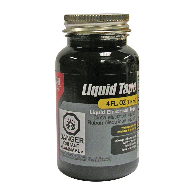 Gardner Bender Liquid Tape 2.0 in. W Black Rubber Liquid Electrical Tape 4 oz
