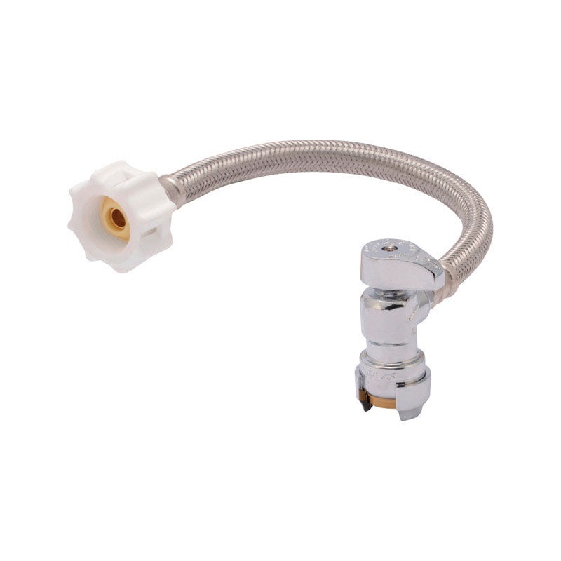 SharkBite Click Seal 1/2 in. Push X 7/8 in. D Ballcock 12 in. Brass Toilet Connector