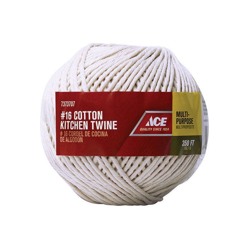 Ace 350 ft. L White Twisted Cotton Twine