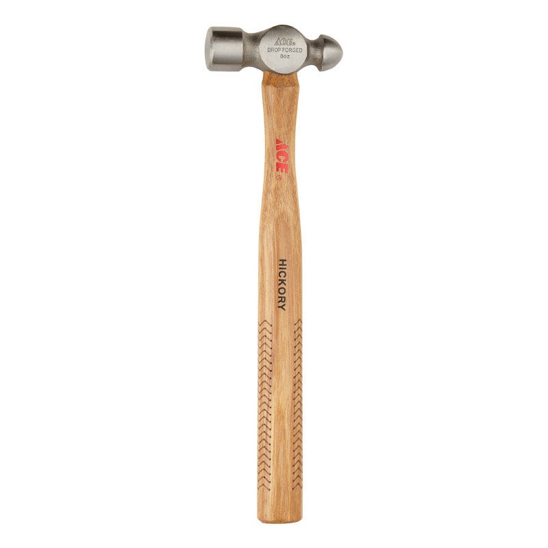 Ace 8 oz Ball Pein Hammer Steel Head 12.20 in.