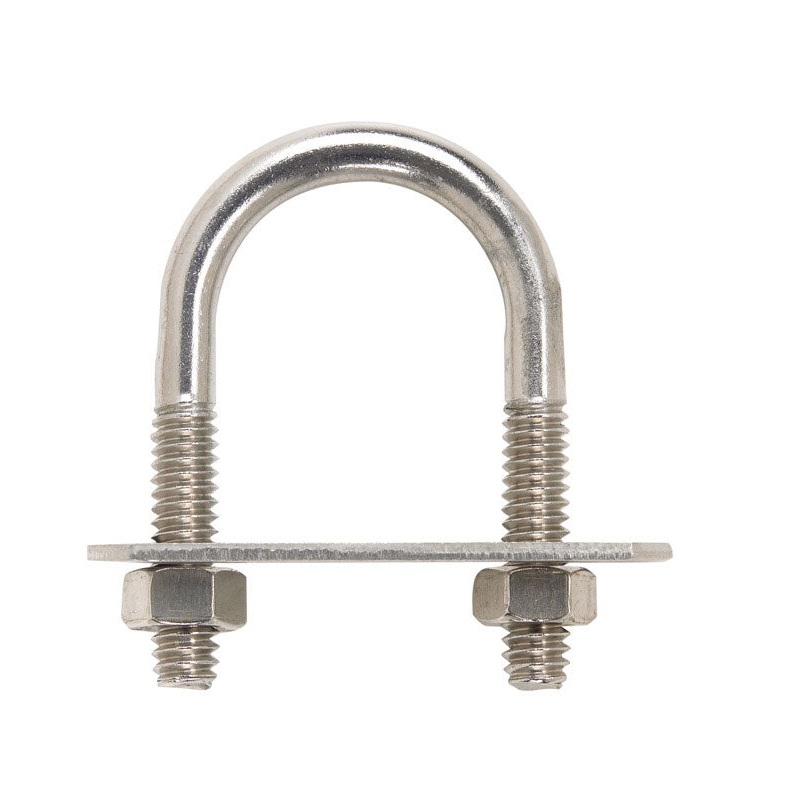 Hampton 1/4 in. X 1 in. W X 1-3/4 in. L Coarse Stainless Steel U-Bolt