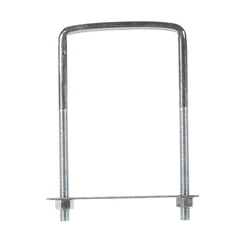 Hampton 3-3/4 in. X 3-5/8 in. W X 6 in. L Coarse Zinc-Plated Steel Lumber Size Square Bend U-Bolt