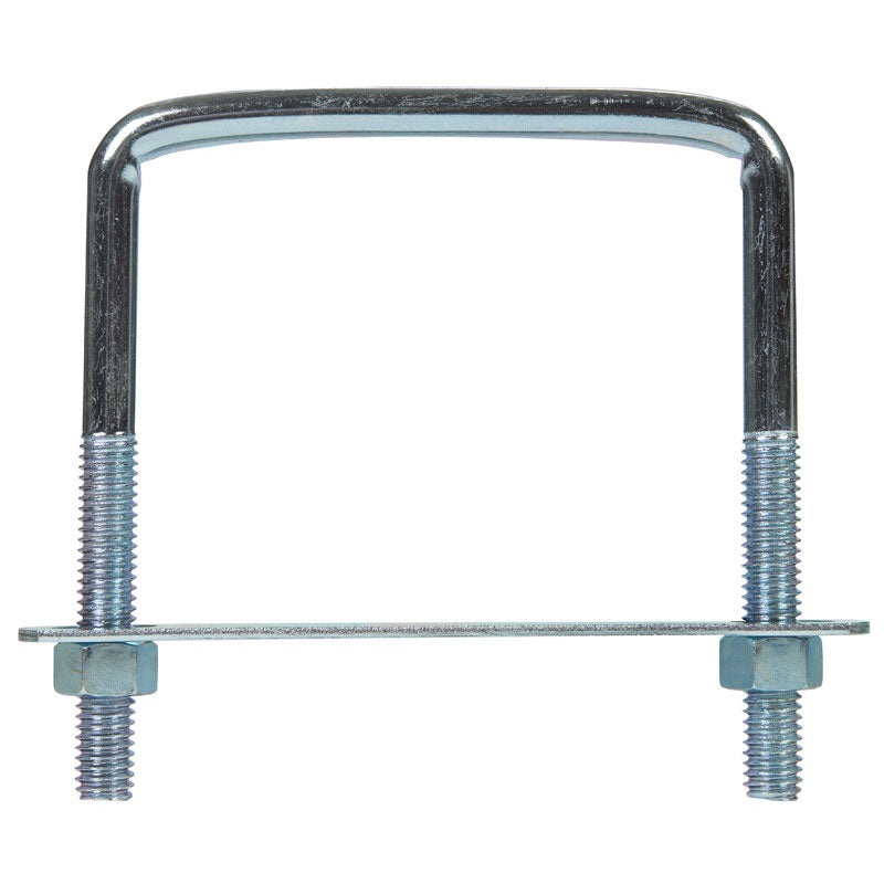 Hampton 3/8 in. X 3-3/4 in. W X 4 in. L Coarse Zinc-Plated Steel Lumber Size Square Bend U-Bolt