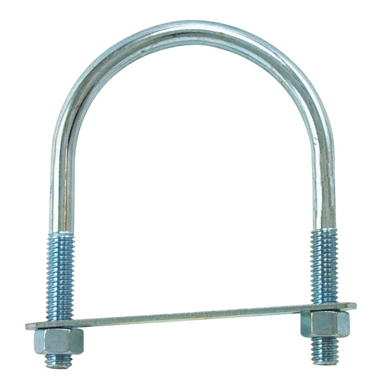 Hampton 3/8 in. X 3 in. W X 4-1/8 in. L Coarse Zinc-Plated Steel U-Bolt