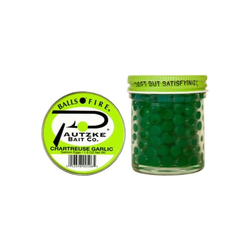 Pautzke PCHARGAR Balls o’ Fire Salmon Eggs Chartreuse Garlic 1oz