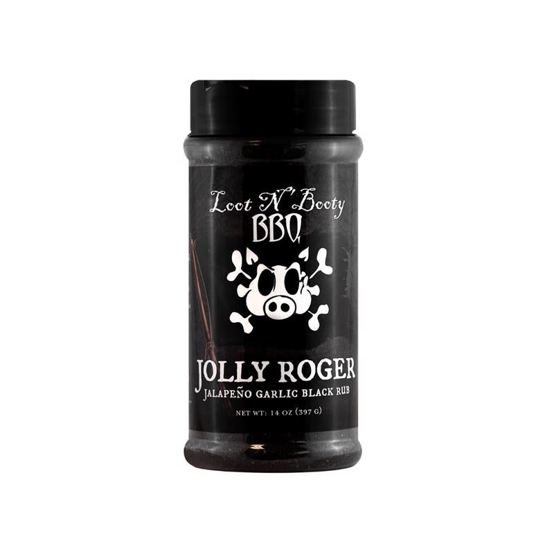 Loot N’ Booty Jolly Roger Jalapeno Garlic Black BBQ Rub 14 oz