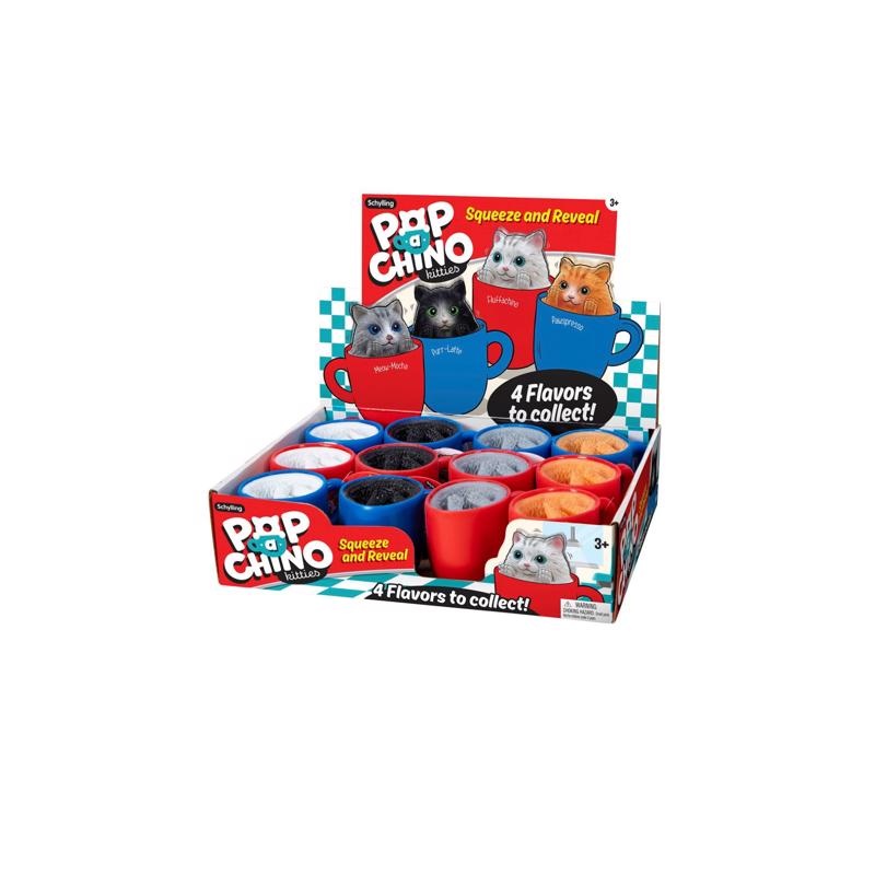 Schylling Pop a Chino Kitties Fidget Toy Assorted 1 pc (Sold Separately)