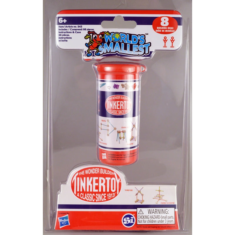 Super Impulse World’s Smallest Tinker Toys Multicolored 66 pc