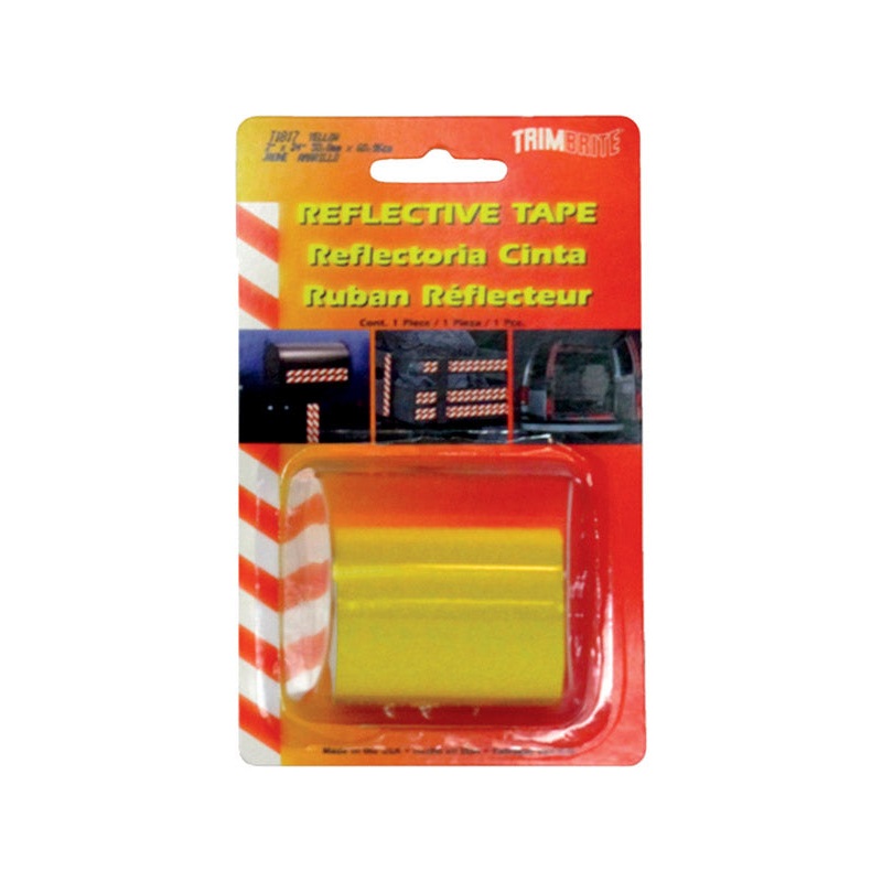 Trim Brite 2 in. W X 24 in. L Yellow Reflective Tape 1 pk