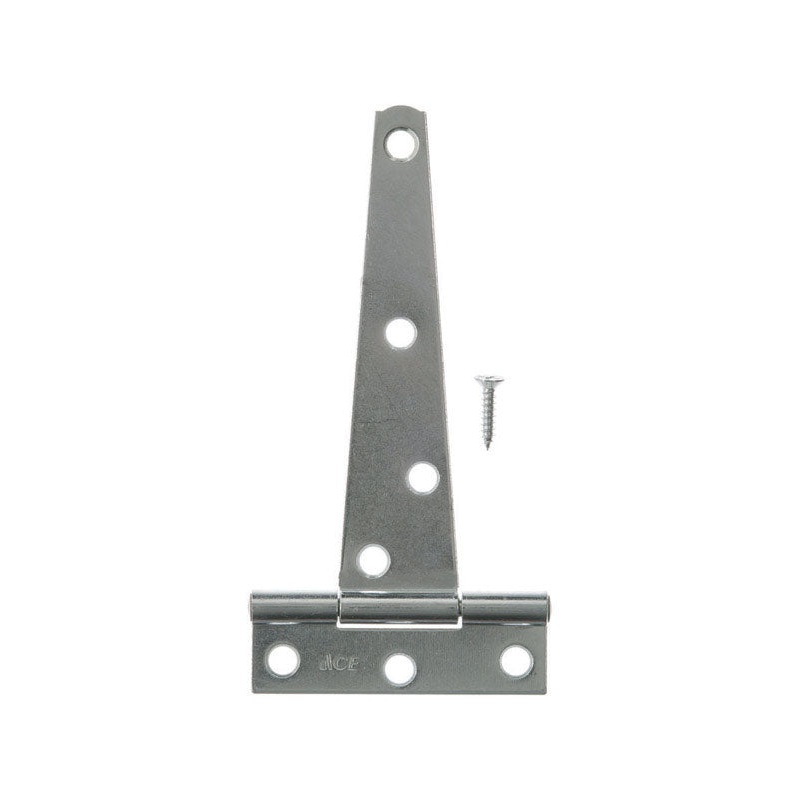 Ace 5 in. L Zinc-Plated Light Duty T Hinge 2 pk