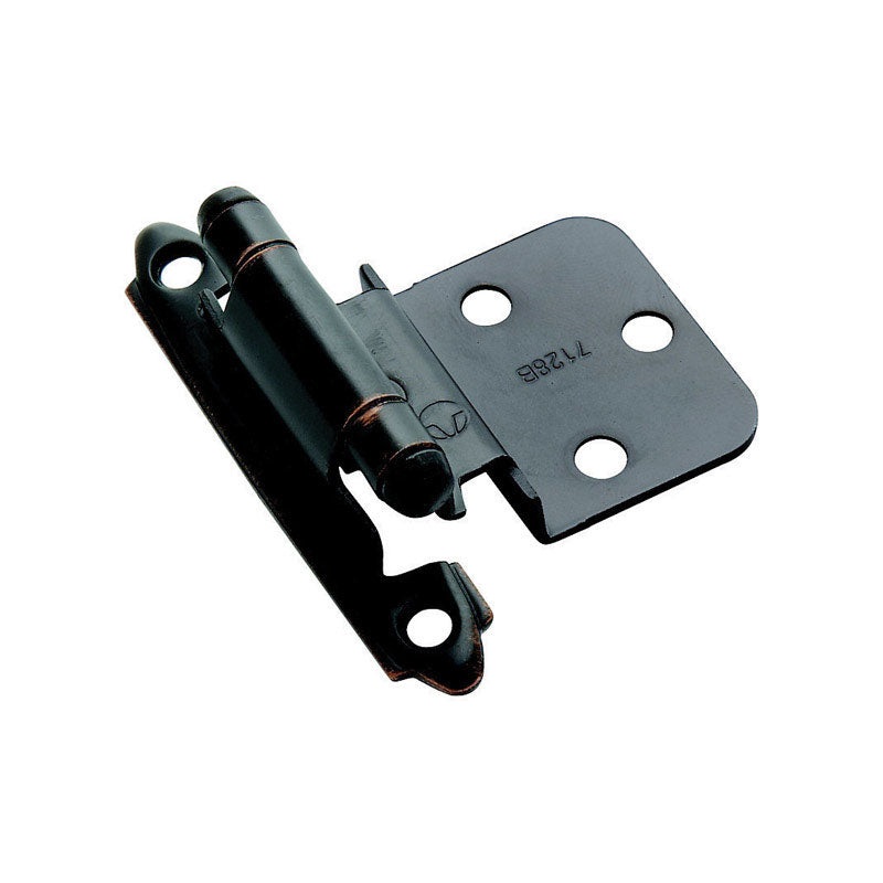 Amerock 2 in. W X 2-3/4 in. L Oil Rubbed Bronze Steel Self-Closing Hinge 2 pk
