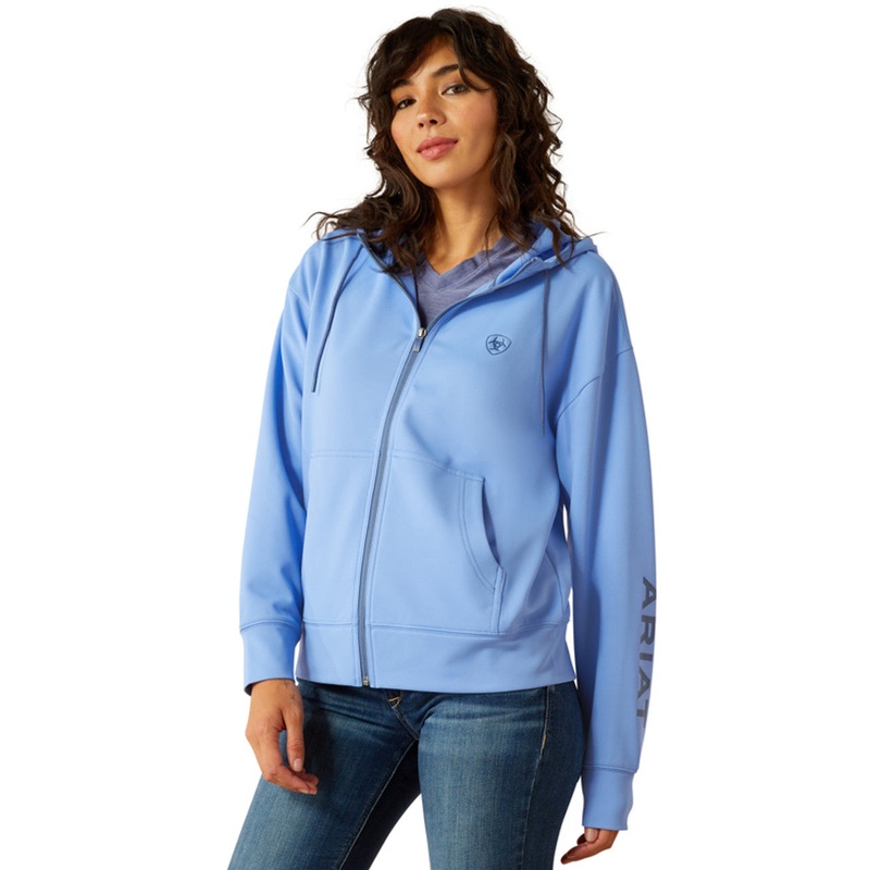 Breeze Full Zip Hoodie (Blue) Size XL