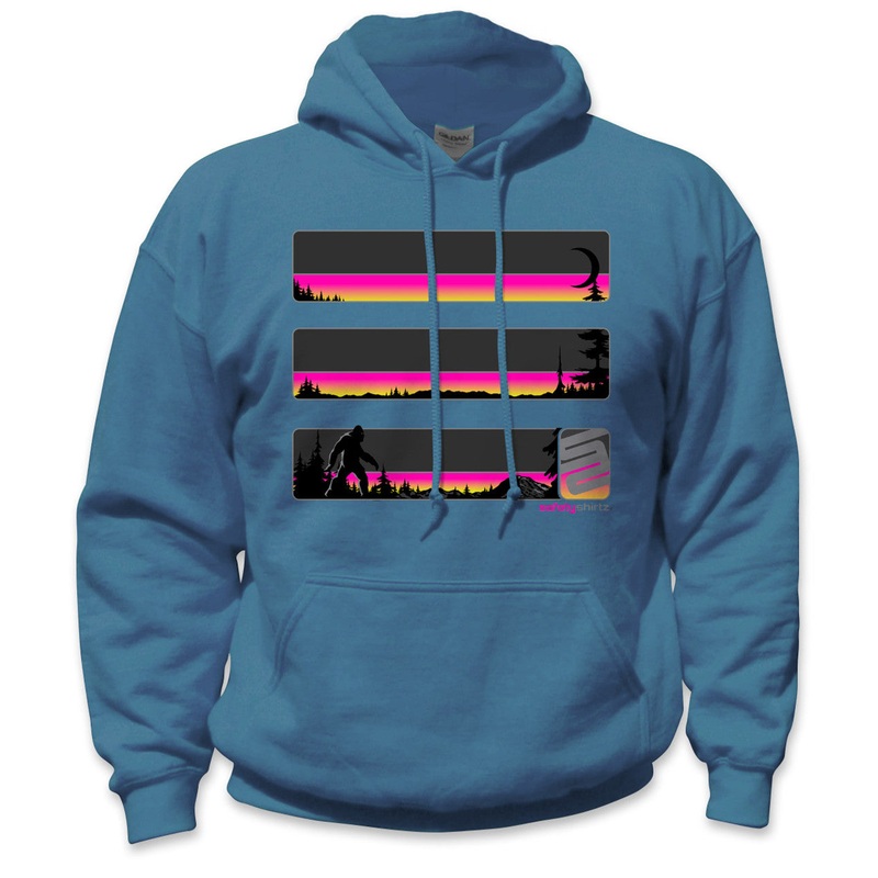 Sasquatch Stealth Hi-Vis Safety Stripe Hoodie – Neon Yellow/Neon Pink/Reflective/Black/Indigo Blue 3XL