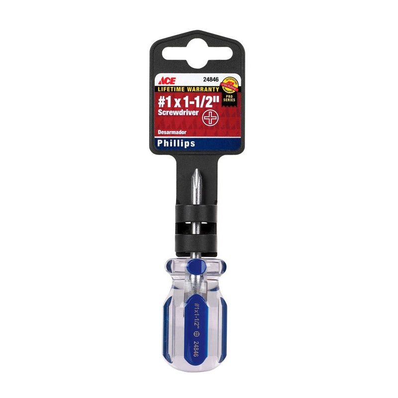 Ace No. 1 X 1-1/2 in. L Phillips Screwdriver 1 pc