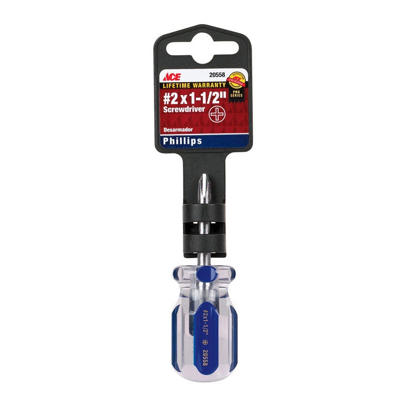 Ace No. 2 X 1-1/2 in. L Phillips Screwdriver 1 pc