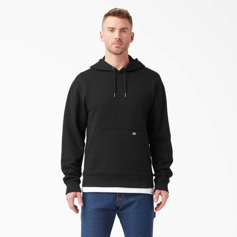 Dickies Water Repellent Sleeve Logo Hoodie (Black) Size L