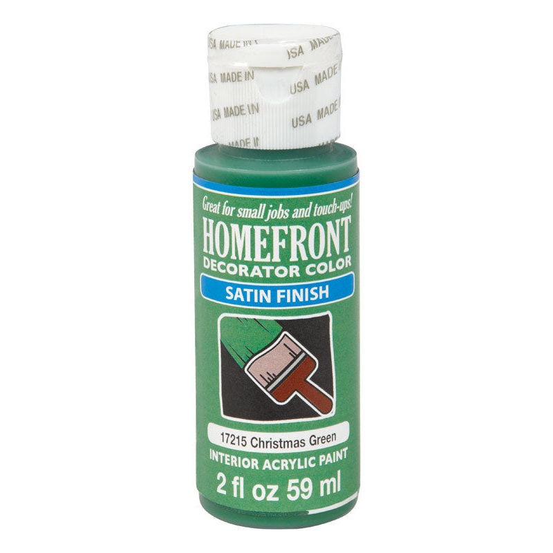Homefront Satin Christmas Green Hobby Paint 2 oz