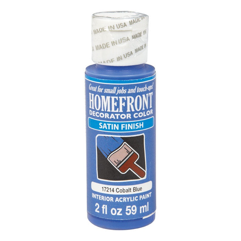 Homefront Satin Cobalt Blue Hobby Paint 2 oz