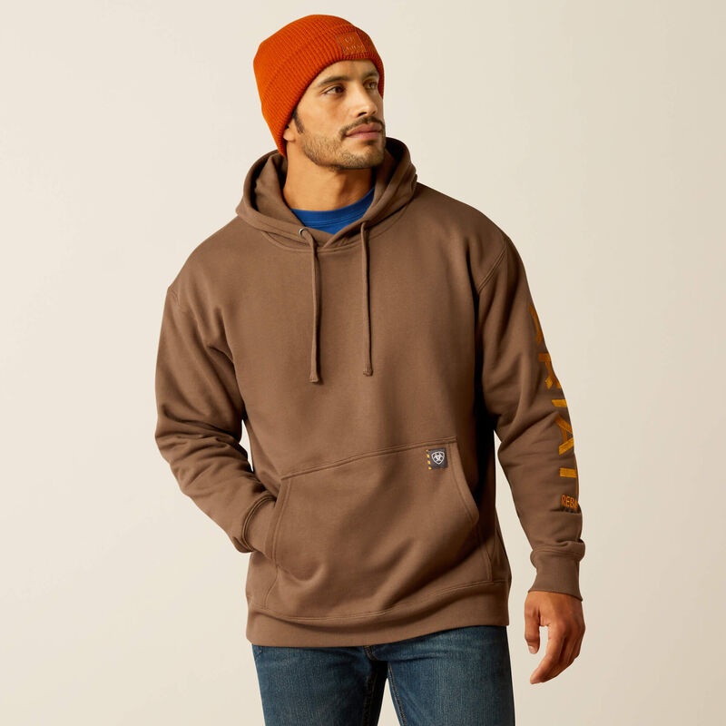 Rebar Graphic Hoodie (Chocolate Chip/Coffee Bean) Size XXL